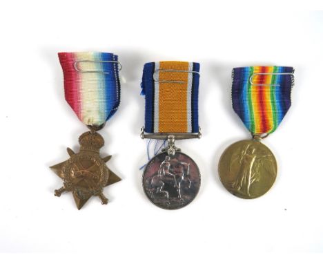 Medals: World War One, [Royal Inniskilling Fusiliers] A set of three Army Issued Medals for Private J. Smith (Royal Inniskill