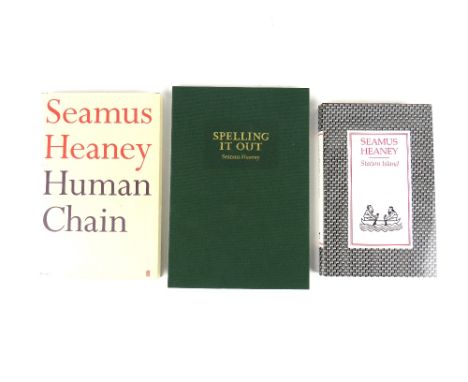 Heaney (Seamus)&nbsp;Station Island, 8vo, L. (Faber &amp; Faber) 1984,&nbsp;First Edn.,&nbsp;inscribed&nbsp; "Seamus Heaney, 
