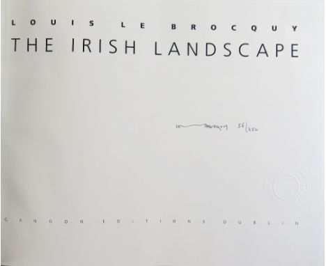 Fine Presentation Item  Le Brocquy (Louis) The Irish Landscape.&nbsp; Gandon Editions, Dublin 1992.&nbsp; Oblong folio grey c