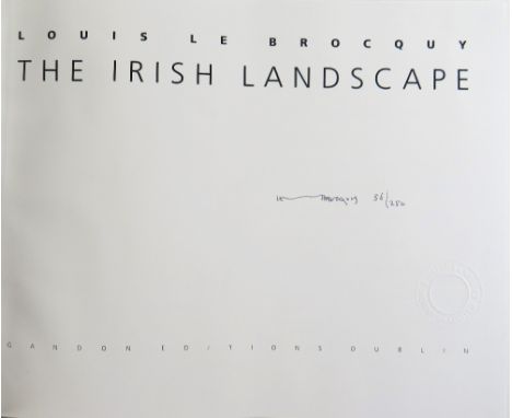 Fine Presentation Item  Le Brocquy (Louis) The Irish Landscape.&nbsp; Gandon Editions, Dublin 1992.&nbsp; Oblong folio grey c