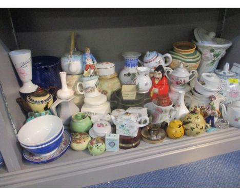 Mixed 20th century household ceramics to include a Victoria &amp; Albert miniature collectors teapot 'Kyoto' and oriental ite