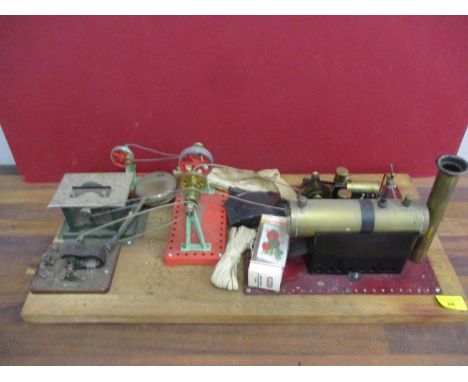 A mounted Mamod engine 