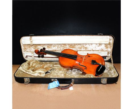 A 19th century bird's eye maple back violin by John McLean, to of Edinburgh and dated 1894 to the interior paper label, 15"/3