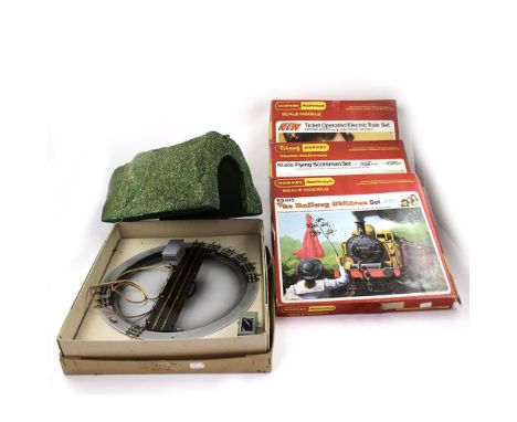 A boxed Hornby Railways '6615 The Railway Children Set (With Smoke)', containing electric locomotive, two coaches, station an