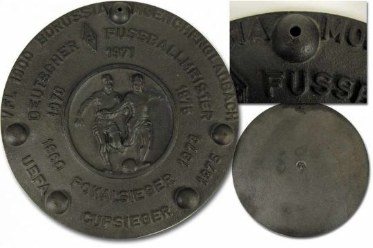 Borussia Moenchengladbach Bronze Football Plate Monchengladbach