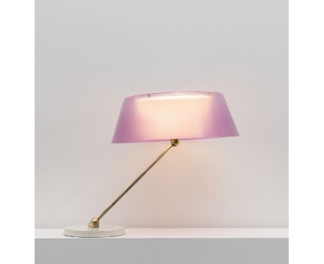 Tito AgnoliTable lamp, model no. 253, circa 1961 Acrylic, brass, painted aluminium, painted steel.47 x 61 x 43.7 cm Manufactu