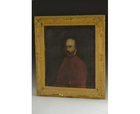 Continental School (19th century)Portrait of a Gentleman in a Red Tunicoil on canvas, 59cm x 48cm
