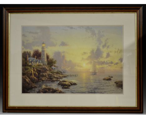 Thomas Kinkade, after, Sea of Tranquility, offset lithograph in colour, 1998, Park West limited edition, 46cm x 67cm, certifi