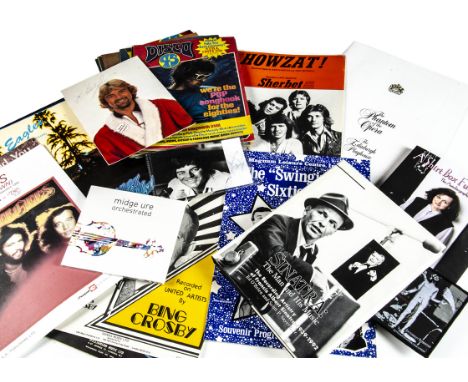 Music Memorabilia, a large quantity of music memorabilia including twelve Disco 45 magazines (57, 63, 64, 77, 78, 88, 89, 92,