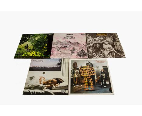 Caravan LPs, five UK release albums comprising If I Could Do It Again…(SKL-R 5052 EX/VG+), In the Land of Grey and Pink (SDL 