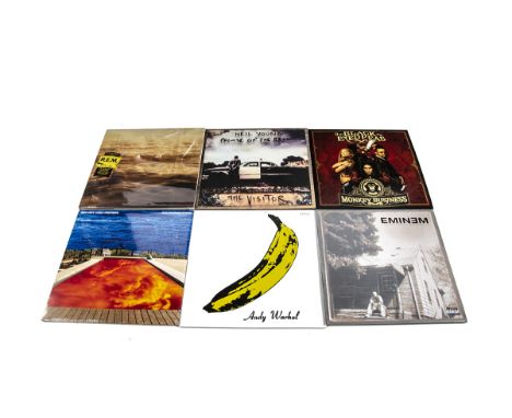 Rock / Hip Hop LPs, fifteen albums of mainly Recent Issues and Re-releases with artists comprising REM, Black Eyed Peas, Red 