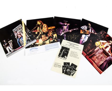 Neil Young / Signature / Bridge School, set of five limited edition prints of Neil Young live produced to help the Bridge Sch