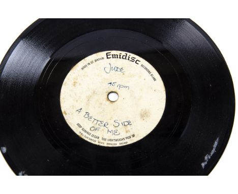Judy Dyble Acetate, A Better Side of Me - One sided 7" Acetate for an unreleased collaboration with Mike Batt back in 1971 - 