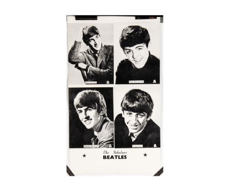 The Beatles Poster, an original unofficial Top Star Portraits black and white poster - believed to have been sold in late 196