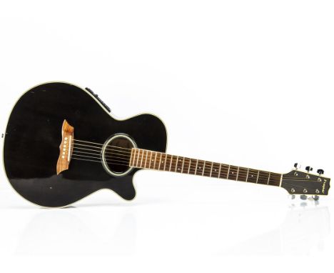 Westfield Guitar, a Westfield semi-acoustic guitar model no TF656P, good condition with a couple small dinks and scratches pl