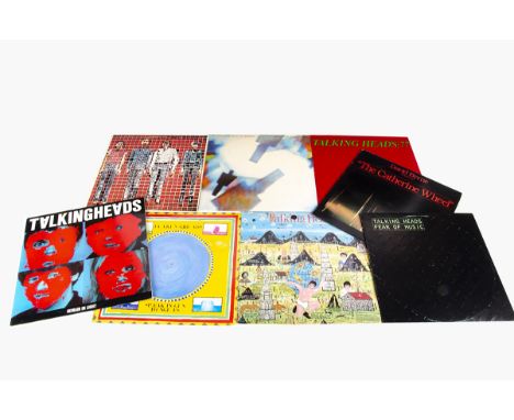 Talking Heads / David Byrne LPs, eight albums comprising 77, Fear of Music, More Songs About Buildings and Food, Remain In Li
