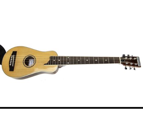 Denver Travel Guitar, a Denver acoustic travel guitar model T/G (similar to a Martin acoustic) natural colour comes in soft g