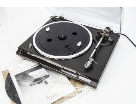 Technics Turntable, a Technics Turntable SL-QD33 very good condition perspex lid couple of light scratches in original box an