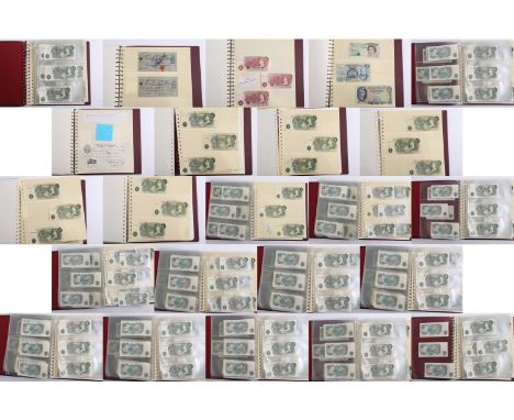 A Geo V Bank of England 'White' £5, E79 004436, 2nd December 1944, cashier Peppiatt, Elizabeth II, 39 uncirculated Series C p