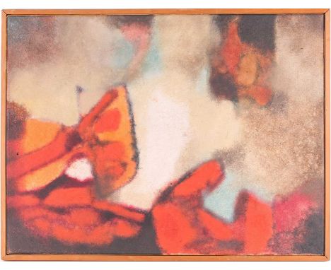 Aubrey Williams (1926-1990) Guyanese, 'Warrau', 1972, abstract oil on canvas, signed, titled and dated verso, 46 cm x 61.5 cm