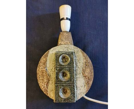 A Troika wheel lamp 17cm in diameter and 21cm high to the bottom of the fitting. (untested)