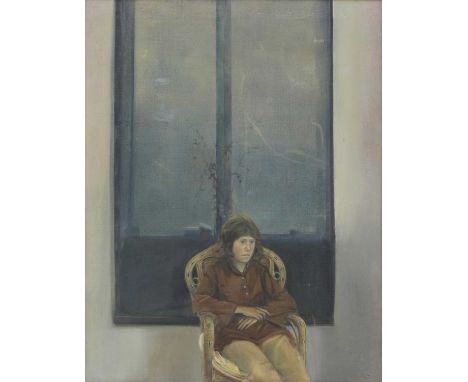 *David Tindle (b.1932) Portrait of Janice signed and dated 'Tindle 71' l.r., oil on canvas 92 x 71cm *Artist's Resale Right m