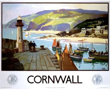 Leonard RICHMOND (1889-1965) Cornwall, GWR (c.1930) Coloured lithograph, No. P.W.12 Paddington Station, London W2, printed by