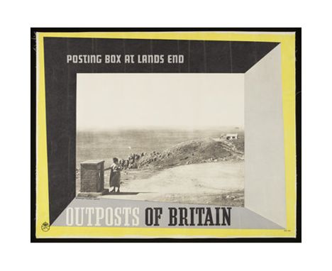 Edward McKnight KAUFFER (1890-1954) Outposts of Britain Posting Box at Lands End (1937) Coloured lithograph, P.R.D. 204 Liter