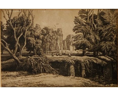 Frederick Landseer GRIGGS (1876-1938) Launds, 1928 (Comstock 39) Etching Signed in pencil State v/viii (Dimensions: 17 x 25cm