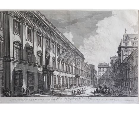 Giovanni Battista PIRANESI (1720-1778) Veduta del Palazzo Odescalchi Etching (Dimensions: 40.4 x 61cm)(40.4 x 61cm)