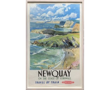 Jack MERRIOTT (1901-1968) Newquay&nbsp;on the Coast Of Cornwall, British Railways (1950) Coloured lithograph, published by Th