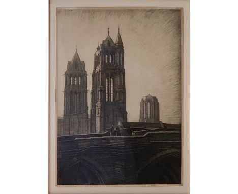 Frederick Landseer GRIGGS (1876-1938) Lanterns of Sarras, 1932 (Comstock 47) Etching Signed in pencil State iv/iv (Dimensions