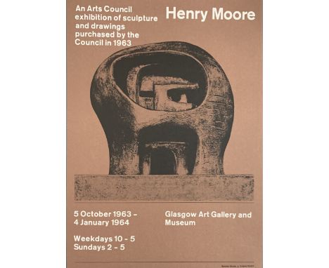 Gordon HOUSE (1932-2005)  Henry Moore Arts Council Exhibition Poster (Dimensions: 42 x 30cm)(42 x 30cm)