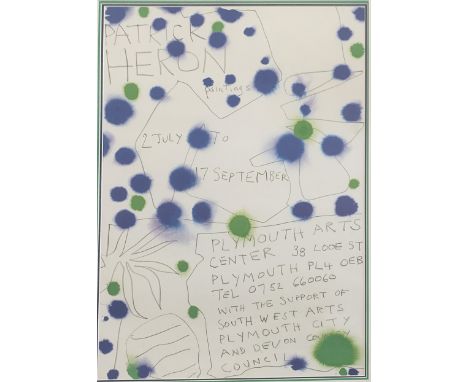 Patrick Heron Exhibition Poster Plymouth Arts Centre Vintage poster (Dimensions: 59 x 43.5cm)(59 x 43.5cm)