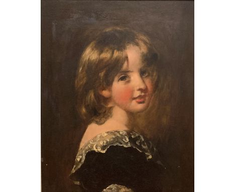 William ETTY (1787-1849) Portrait of Miss&nbsp;Mathilda Bicknell, as a Girl Oil on panel Provenance: Commissioned by the sitt
