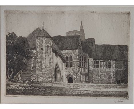 Frederick Landseer GRIGGS (1876-1938) Palace Farm, 1920/21 (Comstock 25) Etching Signed in pencil State ii/iii (Dimensions: 1