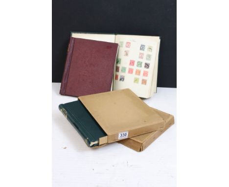 Four Simplex stamp albums housing a collection of British empire stamps to include a good selection of Great British Victoria