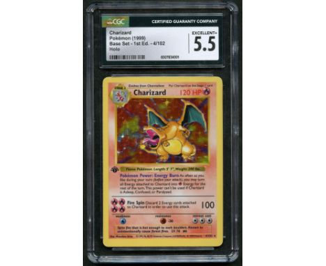 THE most coveted and talked about card of a generation - This 1st edition shadowless Charizard is the debut of the famous Kan