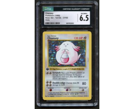 While this Shadowless 1st Edition may be the first printed Chansey, prototypes of this card were discovered and even reprinte