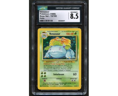 Have you watered your Unlimited Venusaur Holo today? (Please note: do not water your Pokémon cards)This card has been authent