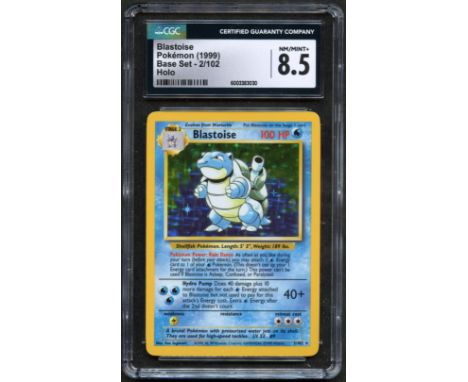 One last Unlimited Blastoise Holo for the road?This card has been authenticated and graded by CGC and awarded an Near Mint/Mi