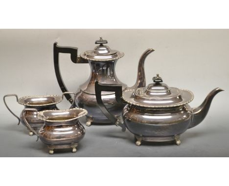 A Viners silver plated four piece tea and coffee service