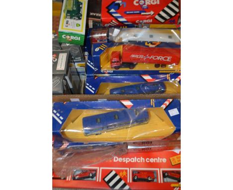 Corgi Toys - C3 British Gas Transport set x2;  c21 RAC Services;  Buses;  Fire Engine;  Corgi Classics etc, all boxed (24)