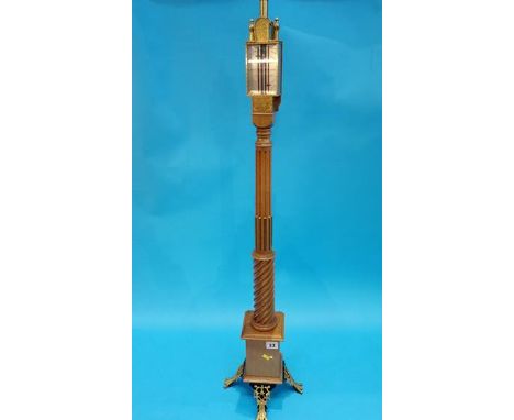 A good quality reproduction Daniel Quare stick barometer