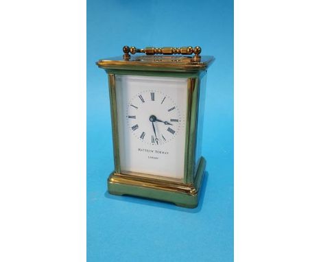 A carriage clock by Matthew Norman of London