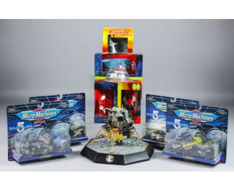 A Franklin mint diecast model, Apollo XI Luna Module, scale 1:48, with certificates, three Corgi captain scarlet double boxed