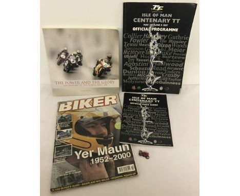 An Isle Of Man Centenary TT official programme May 26th-June 8th 2007 edited by Stephen Burns. Together with an Isle Of Man C