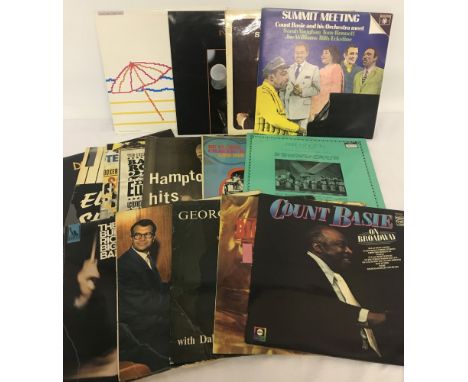 A collection of vintage jazz vinyl LPs. To include: Erroll Garner, Duke Ellington, Count Basie, Dave Brubeck &amp; Buddy Rich