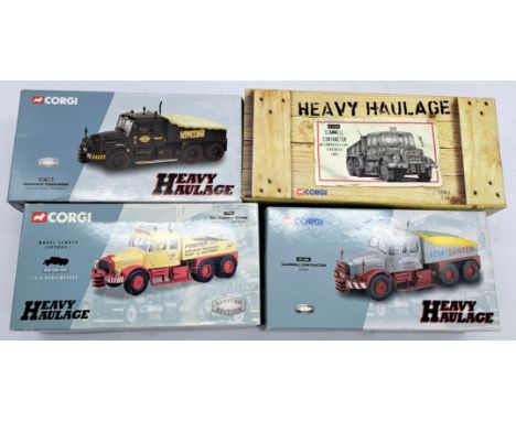 Corgi "Heavy Haulage" 1:50 scale a boxed group, to include CC 12304 Scammell Contractor "William Booth &amp; Sons, Scarsbrick