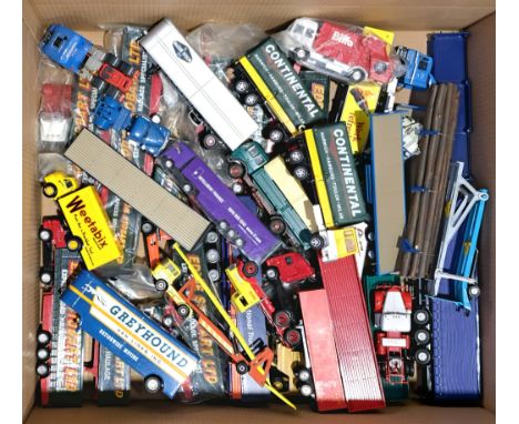 NZG, Corgi, Matchbox and similar, an unboxed Commercial group comprising mainly of Truck/Trailer models along with Truck only